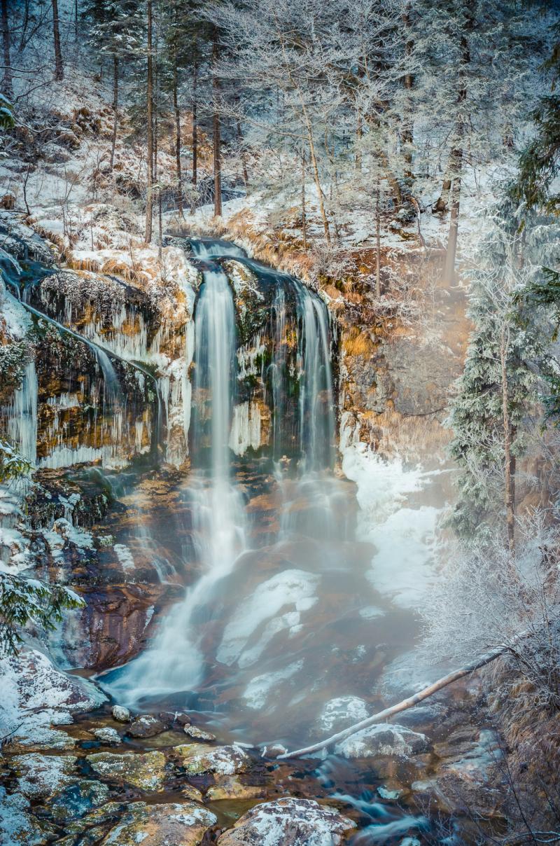 Weißbachfall Winter